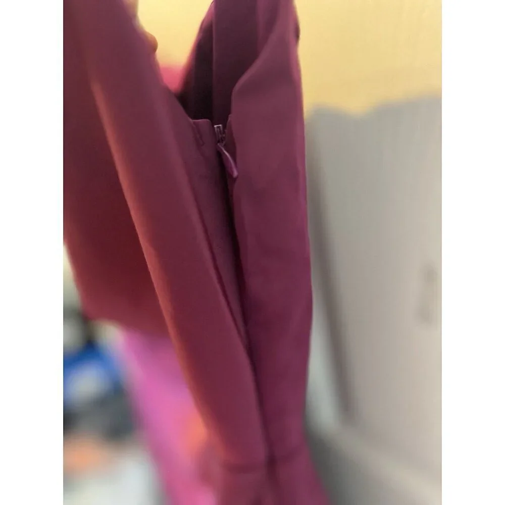 Lulus Showing Off A Little Magenta Asymmetrical Tulip Midi Dress XS Formal NWT - Picture 8 of 15